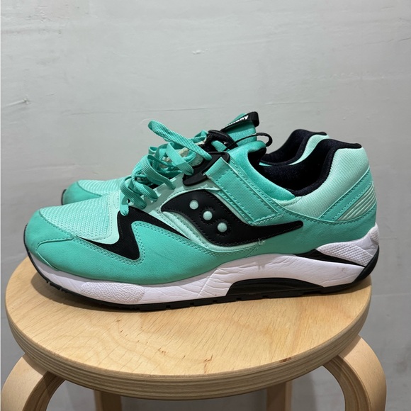 Saucony Grid 9000 Mint Black Men’s 12 (pre-loved) - Picture 4 of 8